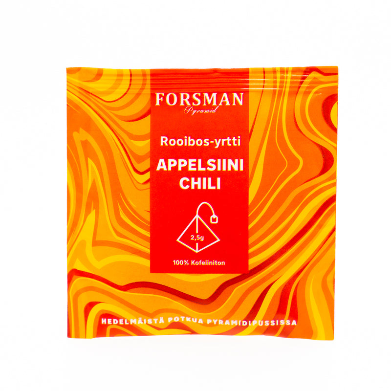 Appelsiini Chili Rooibos | 50 x 2.5g | -envelope tee Envelope Forsman Tee