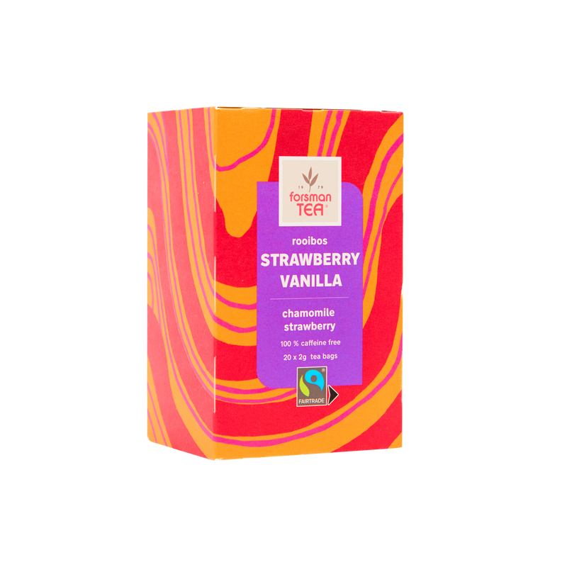 Rooibos Mansikka Vanilja 40g -pussitee