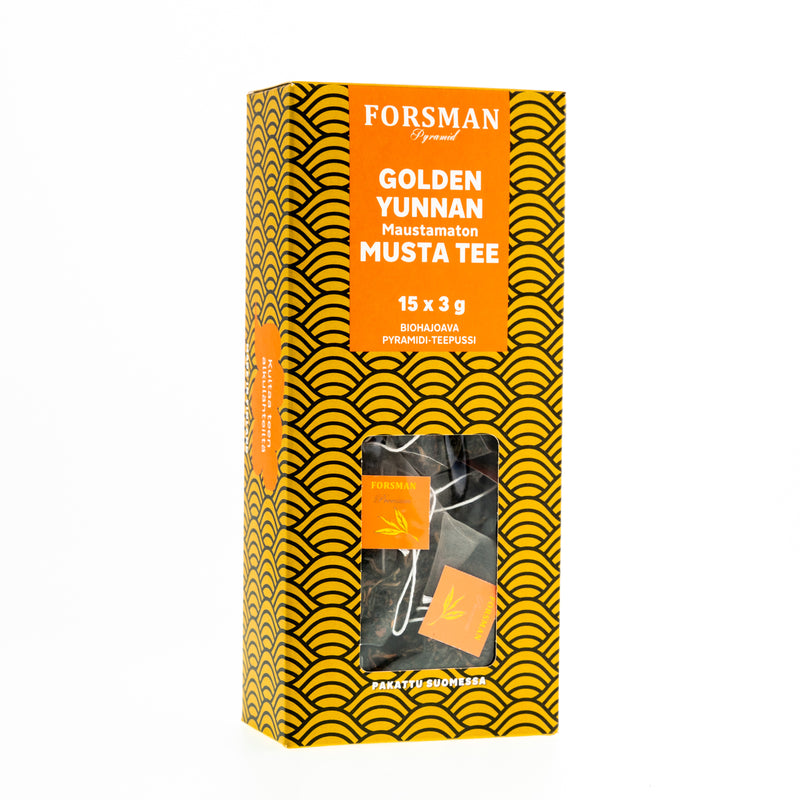 Golden Yunnan pyramid tea