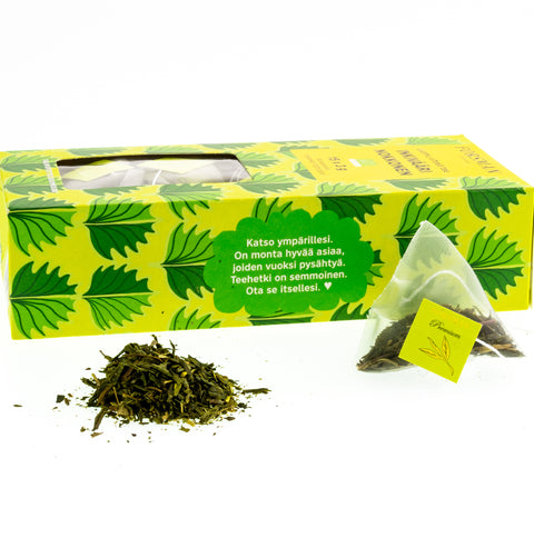 Ekologiskt Ginger Nettle pyramid te