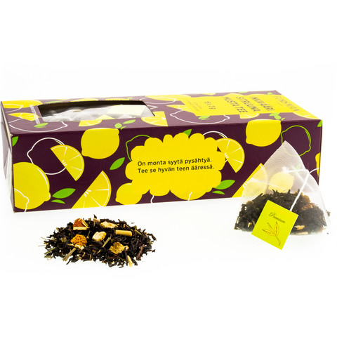 Ingefära citron pyramid te